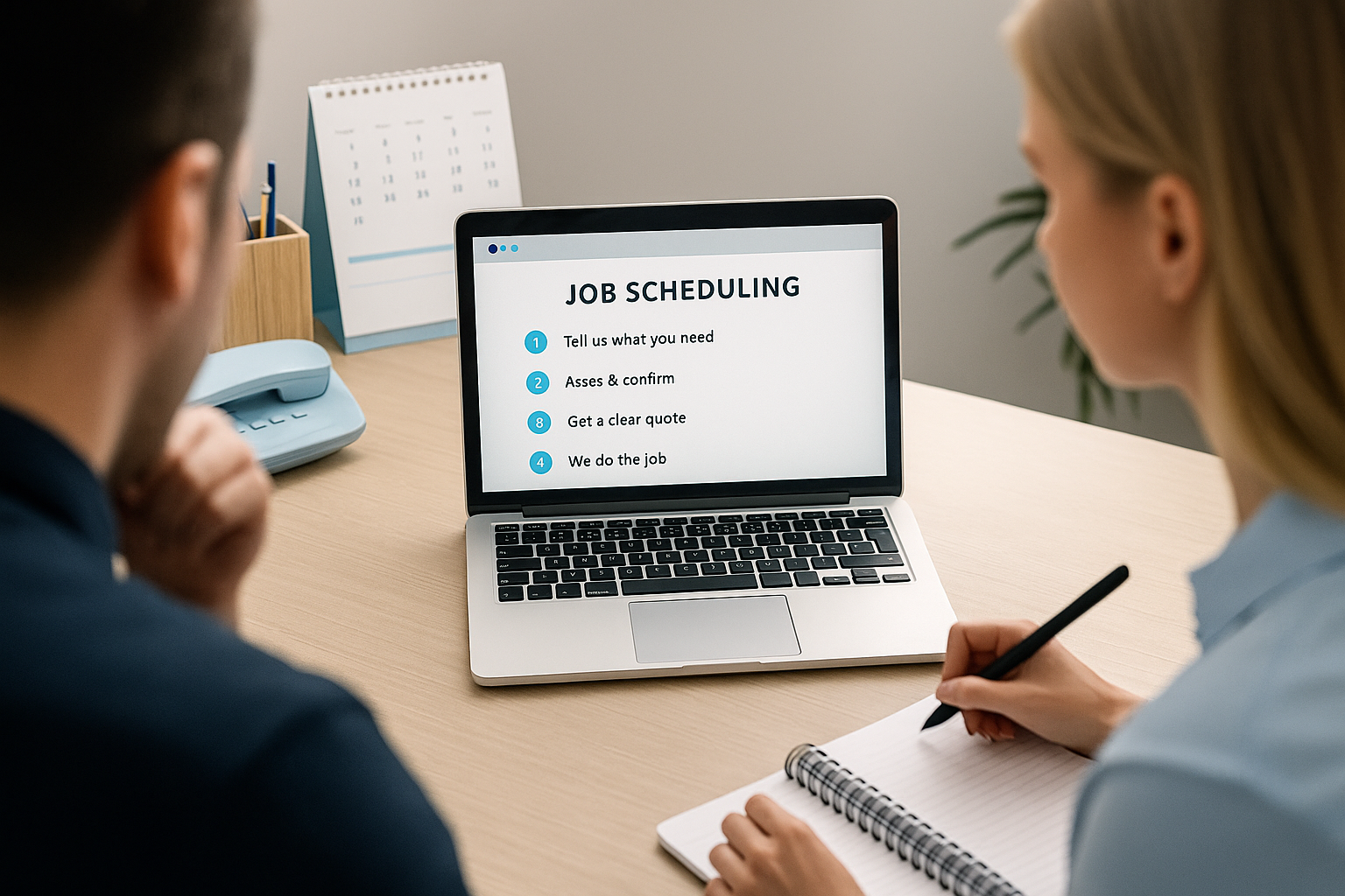 Step-by-step property service process